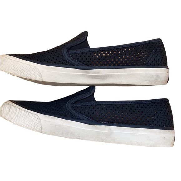 Sperry Seaside Perforated Leather Slip On - Picture 3 of 8